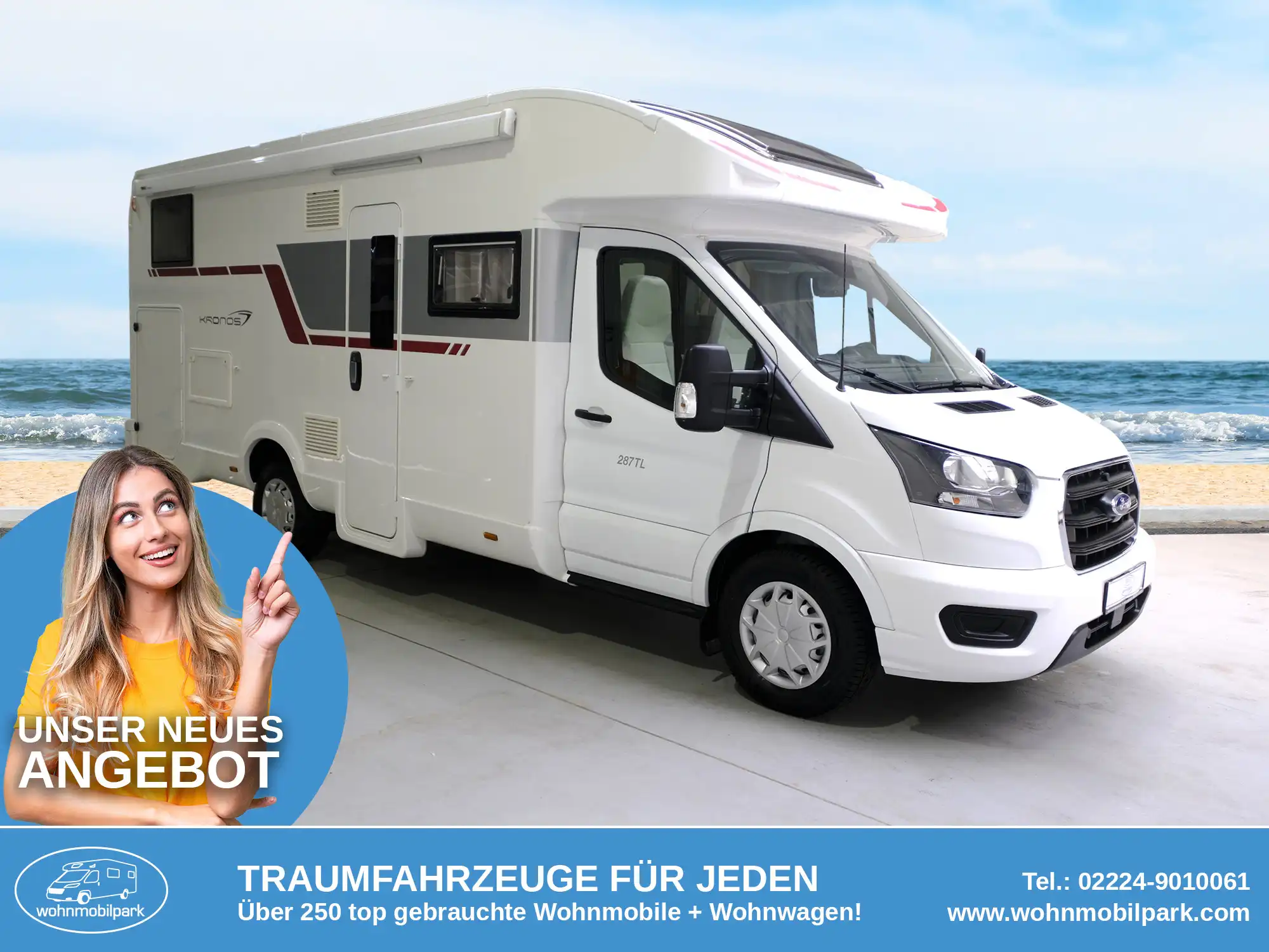 ROLLER TEAM Kronos 284 TL Teilintegrierter gebraucht kaufen in Bad Honnef